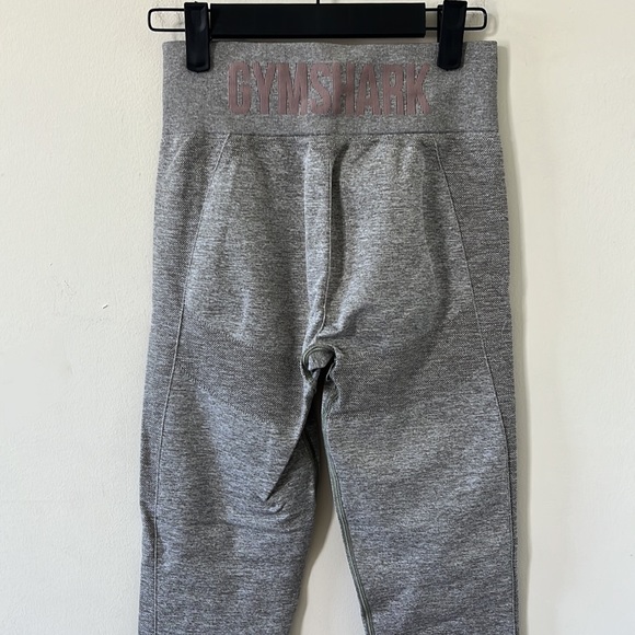 Gymshark Flex High Waisted Grey Pink Leggings Size Medium - Picture 6 of 9